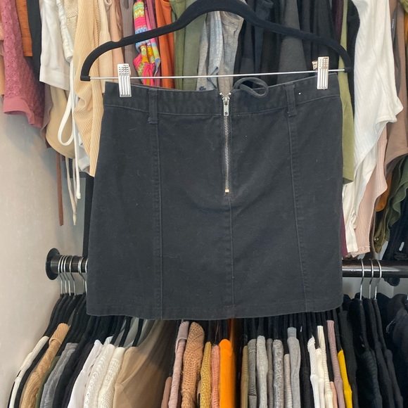 Denim Lace Up Skirt - Picture 2 of 2